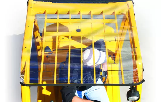 Forkshield Forklift Roof Above View_1